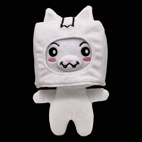 28cm White Ghosty Lankybox Glow In The Dark Plush Lanky Box Plush