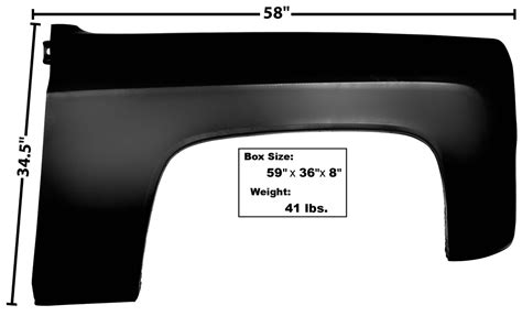 Chevrolet Truck Fender Rh No Lamp Hole Dynacorn Ka