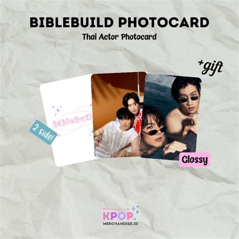 Jual Biblebuild Photocard Couple Thai Actor Raikantopeni Kinnporsche