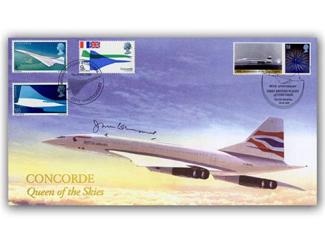 Concorde First British Flight 40th Anniversary Signed John Cochrane