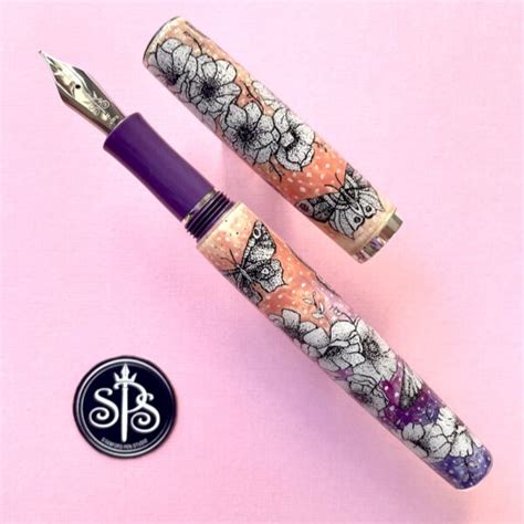 Sold Butterfly Tattoo Painted Fountain Pen Stanford Pen Studio