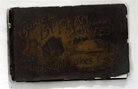 Book Fw Niven And Co Guide To Buchan Caves And The Gippsland Lakes 1907