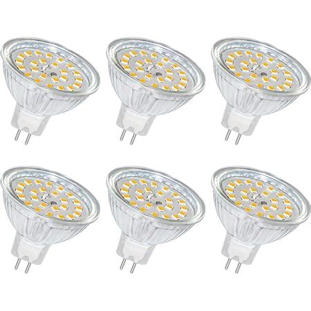 SCNNC MR16 GU5 3 LED Light Bulb 12V 5W Warm White 3000K 500LM Non