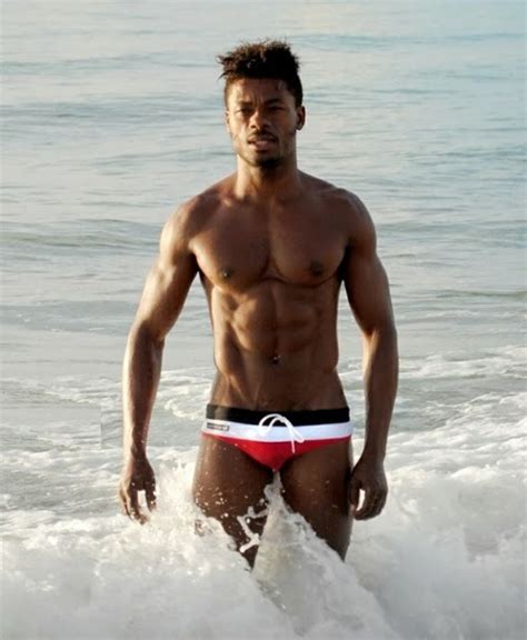 Blacks Males Models By Antoni Azocar Black Male Models Mens Swimwear