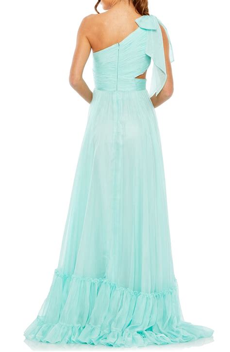 Mac Duggal Ruched Tiered One Shoulder Gown Nordstrom