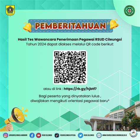 Pengumuman Hasil Tes Wawancara Penerimaan Pegawai Rsud Cileungsi Tahun