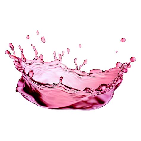 Salpicaduras De Agua Para El Dise O De Productos Con Color Rosa Png