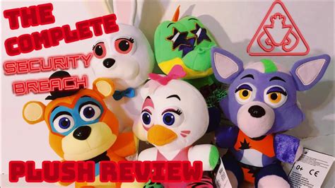 My Complete Fnaf Security Breach Funko Plush Review Youtube