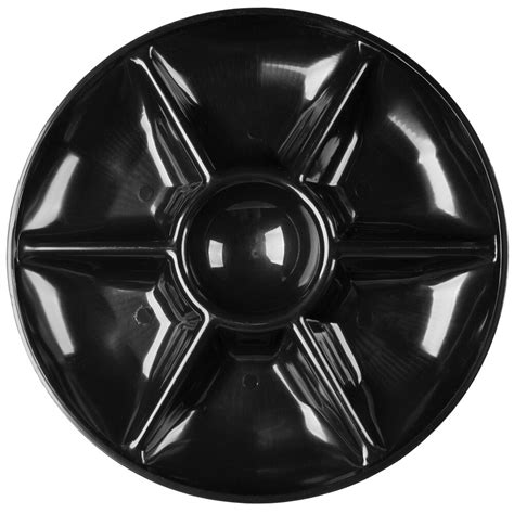 Fineline D Bk Platter Pleasers Round Black Plastic