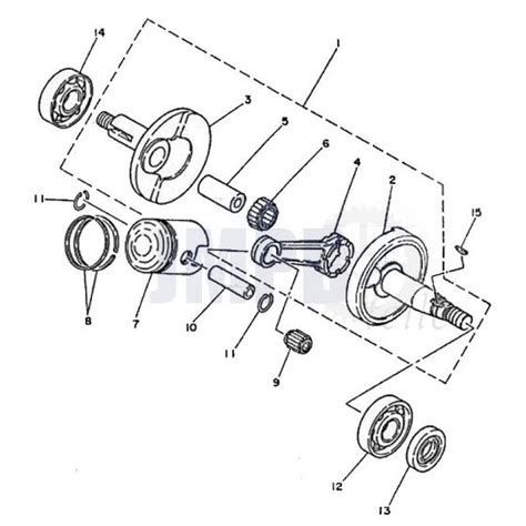 Explosionszeichnungen Yamaha Fs Ru Kurbelwelle Jmpb Teile