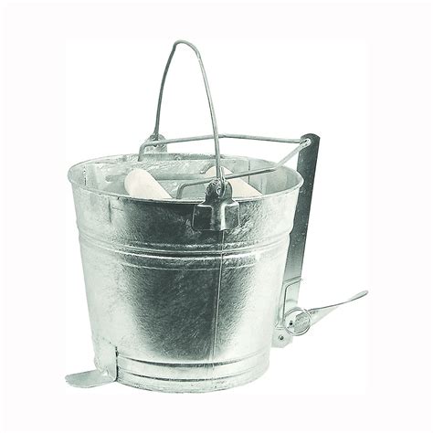 Behrens W Mop Pail Qt Capacity Galvanized Steel Bucket Pail