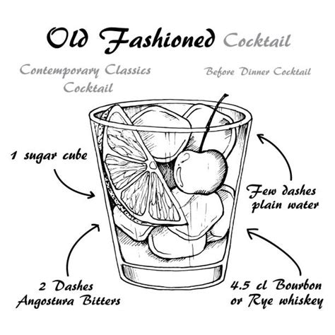 13 800 Old Fashioned Cocktail Stock Illustrations Royalty Free Vector