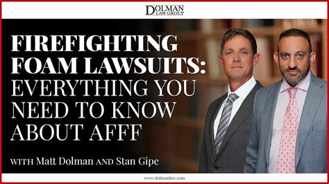 Afff Firefighting Foam Lawsuits Everything You Need To Know Youtube