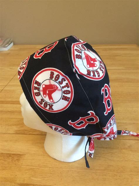 Boston Red Sox Scrub Hat Etsy Scrub Caps Surgical Scrub Hats