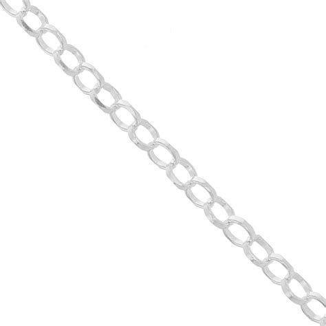 Chaîne maille jaseron 1 8 mm en Argent 925 x1m Perles Co