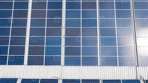 Aerial Top View Of The Solar Cells On The Roof 2504705 Stock Photo At