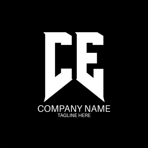 CE Letter Logo Design. Initial letters CE gaming's logo icon for
