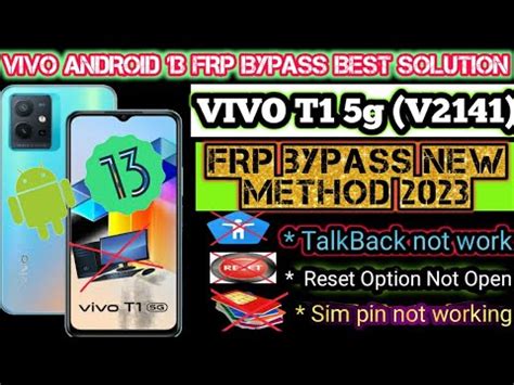 Vivo T G Frp Bypass All Vivo Android Talkback Not Working No