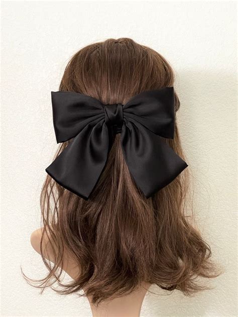 Satin Hair Bow, Hair Bow for Women,bow Knot Hair Clip, France Bow. Hair ...