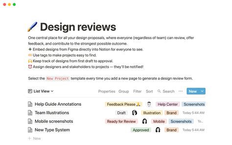 Notion Template Gallery Design Reviews