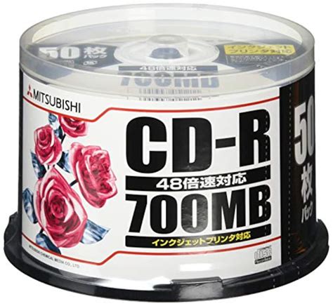 三菱ケミカルメディアmitsubishi Chemical Mediaのcd R 700mbsr80pp50 価格比較・レビュー評価