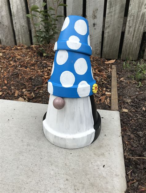 Gnome House Painted Pots Terra Cotta Toad Fire Hydrant Stools