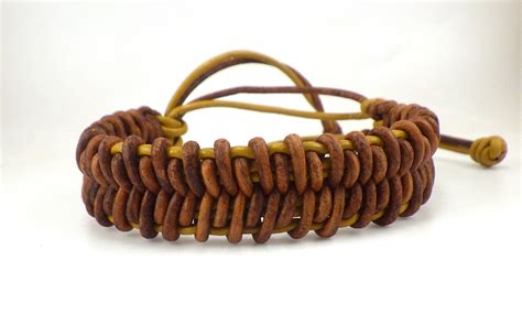 Leather Bracelets Adjustablehand Woven - Etsy