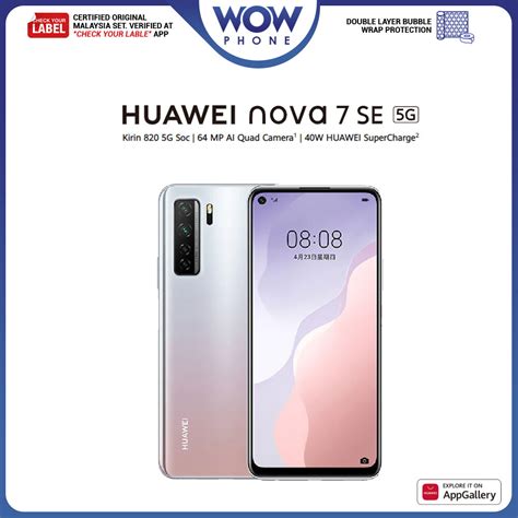 Huawei Nova 7 Se Price In Malaysia And Specs Rm1269 Technave