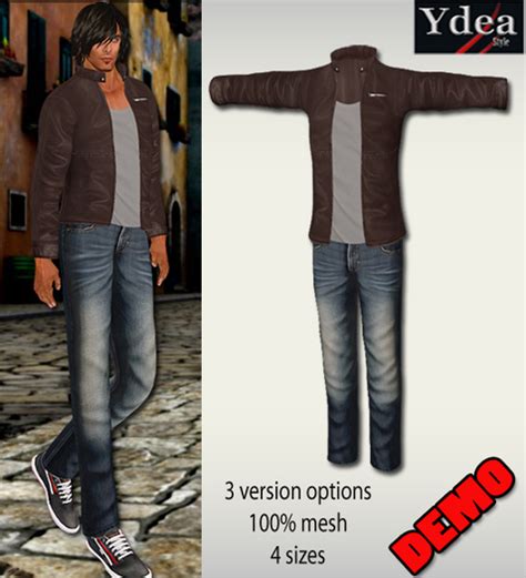 Second Life Marketplace Ydea Jacket And Jeans Mesh Demo