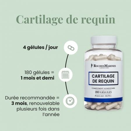 Cartilage De Requin Douleurs Articulaires Format G Lules