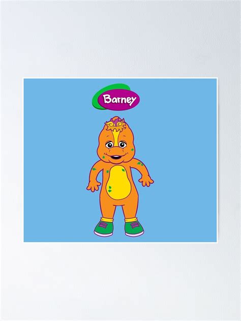 "Riff Character Of Barney And Friends" Poster for Sale by Fashion-Ciiity | Redbubble