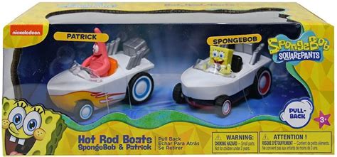 Spongebob Squarepants Hot Rod Boats Pullback Vehicle Pack SpongeBob Patrick Walmart