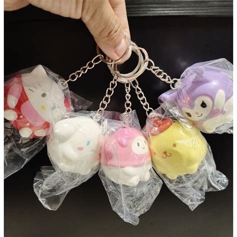 Jual GANTUNGAN KUNCI SQUISHY SANRIO CINNAMOROLL KUROMI MELODY