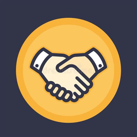 Shaking Hands Vector Illustration Agreement Deal Handshake