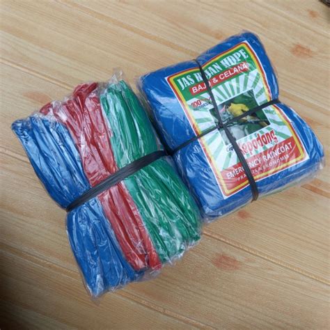 Thick Suit Plastic Raincoat Retail Contents 12pcsemergency Ldpe