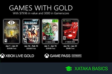 Juegos De Xbox Gold Gratis Para Xbox One Y 360 De Enero 2021