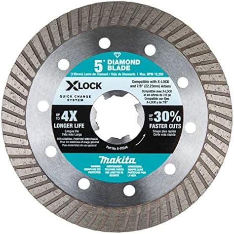 Makita E X Lock Turbo Rim Diamond Blade For Masonry Cutting