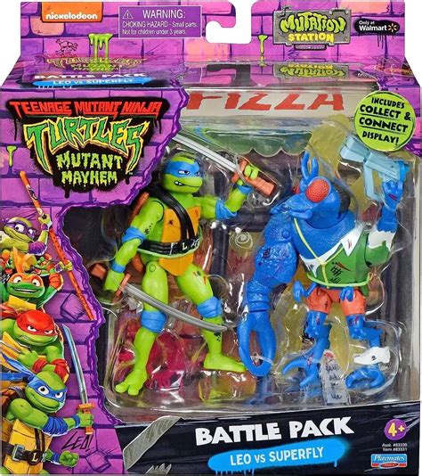 Teenage Mutant Ninja Turtles Mutant Mayhem Mutation Station Leonardo Vs Superfly Exclusive 46