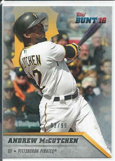 2016 Topps Bunt Platinum 47 Andrew McCutchen Pirates NM MT SER 99 EBay