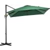 Outsunny Sombrilla De Jard N De Aluminio Parasol Exc Ntrico Con