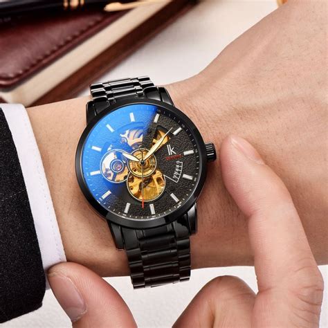 Bestn Wristwatches For Men Self Winding Allochroic Luminous Hands