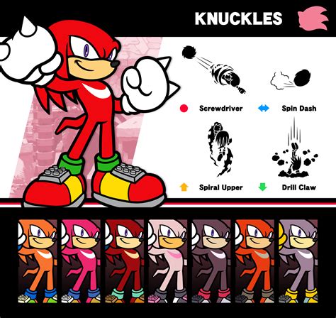 Super Smash Bros Knuckles By P Fritz On Deviantart