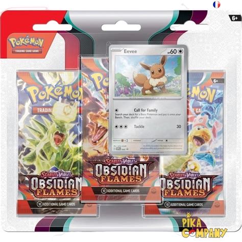 Pokémon TRIPACK 3 boosters EV03 Ecarlate Et Violet 3 Flammes