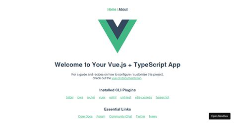 Vue3 Typescript Codesandbox