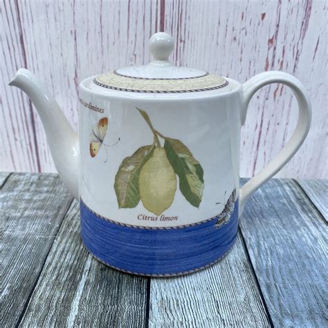 Wedgwood Sarahs Garden Teapot Blue Replacing Discontinued China And