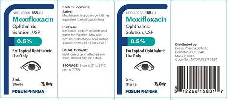 Moxifloxacin Ophthalmic Solution Fda Prescribing Information Side