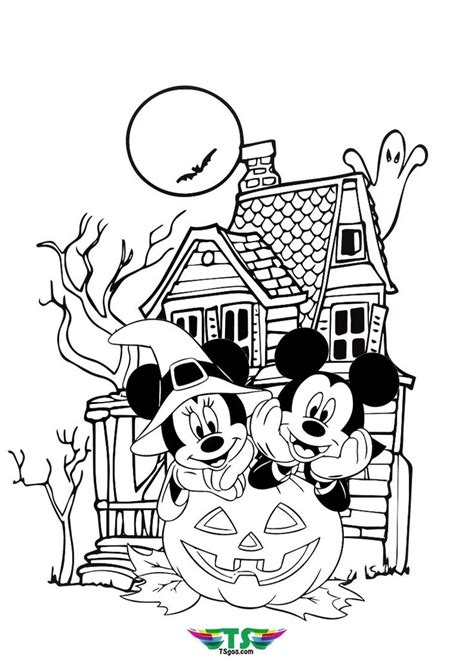 Mickey Mouse Halloween Printable Coloring Pages Printable Templates