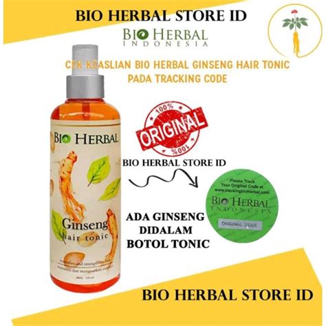 Jual Bio Herbal Ginseng Hair Tonic Bpom Shopee Indonesia