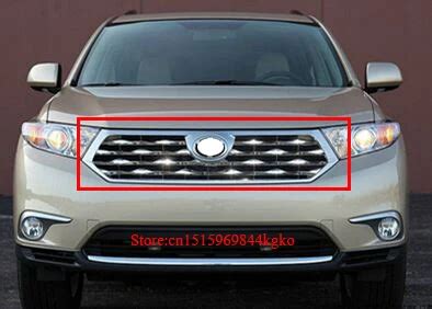 ABS Chrome Front Grille Around Raised Racing Grills Cover For Toyota