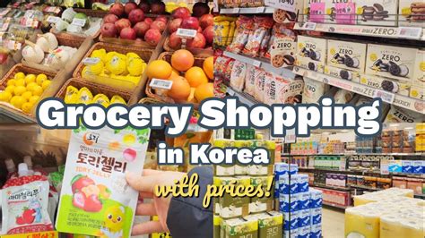 Grocery Shopping In Korea Grocery Food With Prices Shopping In